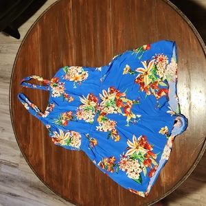 Express Hawaiian Print Shorts Jumper (0617) 💥